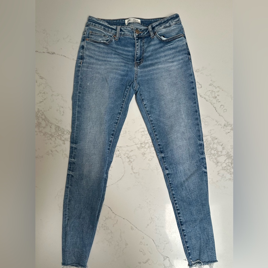 Bke Stella Mid Rise Women's Ankle Skinny Jeans Size 27 X 27